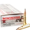 20 Rounds of 7.62x39mm Ammo by Winchester Super-X – 123gr SP